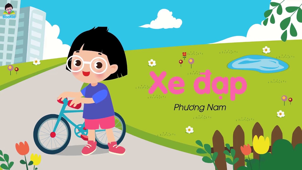 Thơ Bé tập đi xe đạp  MN Việt Hưng